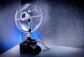 a Sound Shark long-range mic on a mirrorless (DSLR) camera