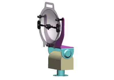 a computer generated image of a KLOVER MiK 16 Hard Mount mounted on a security camera